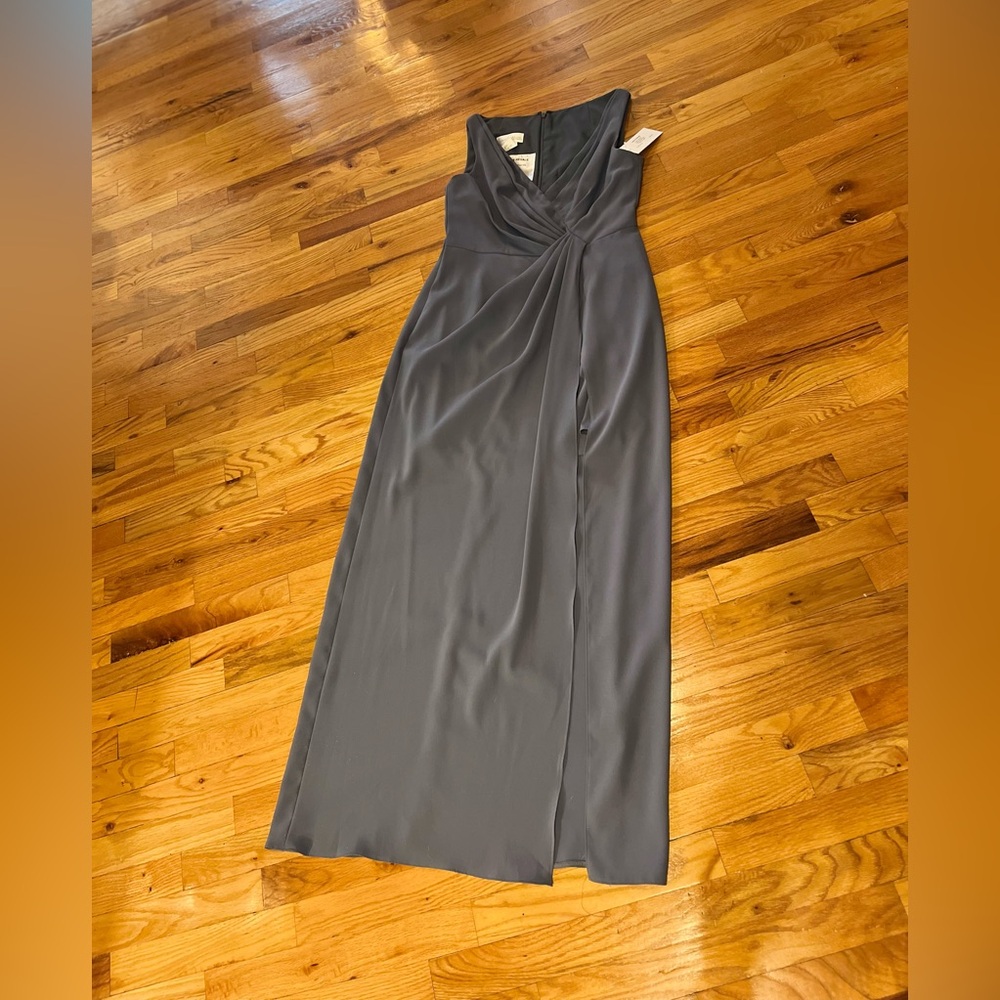 Jenny Packham Charcoal Maxi Dress NWT
